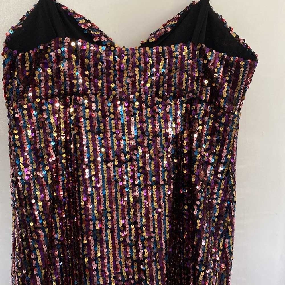 ZARA Sexy Sequin Mini Dress - image 4