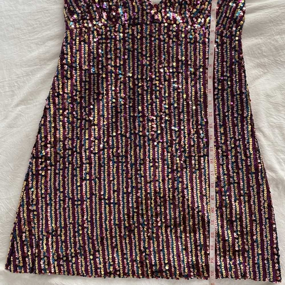 ZARA Sexy Sequin Mini Dress - image 6