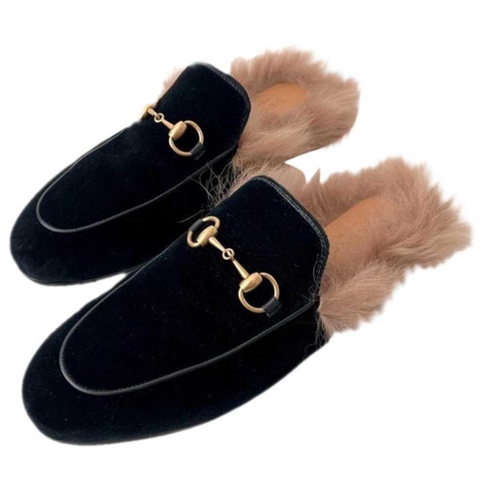 Gucci Princetown velvet flats - image 1