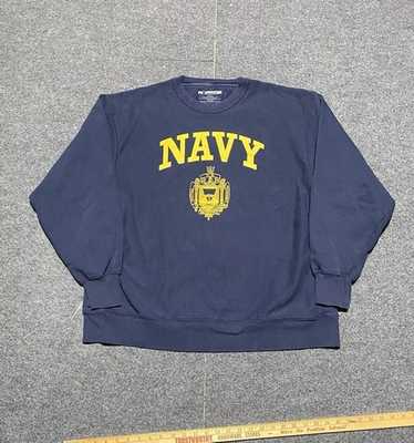 トップス 90s champion us navy reverse weave Vintage Champion Reverse Weave Hoodie Sweatshirt XL Navy