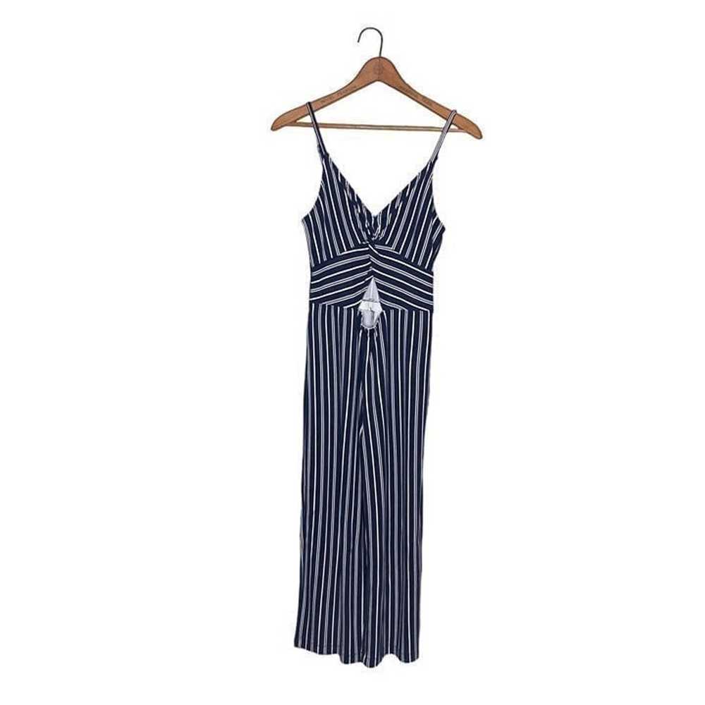 Hollister Small S Navy Blue White Striped Knit Cu… - image 2