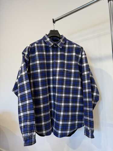 Balenciaga Oversize Padded Flannel Overshirt