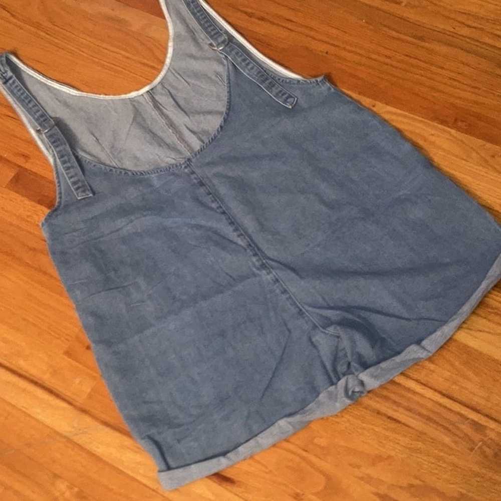 Women’s Plus Light Blue Shorts Overall Romper XXL… - image 2