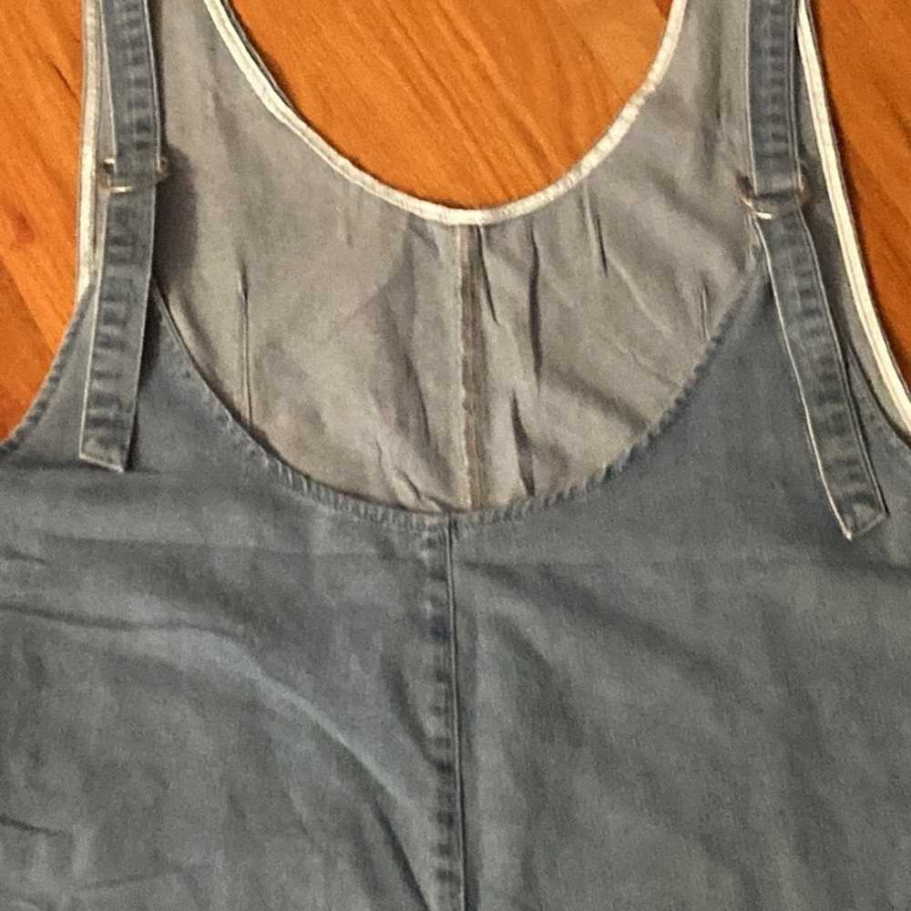 Women’s Plus Light Blue Shorts Overall Romper XXL… - image 4