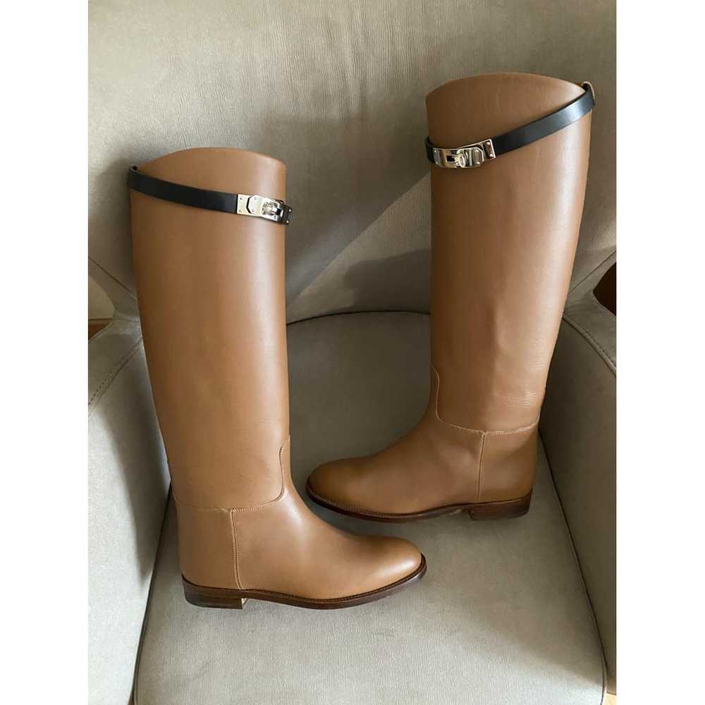 Hermès Jumping leather riding boots - image 11