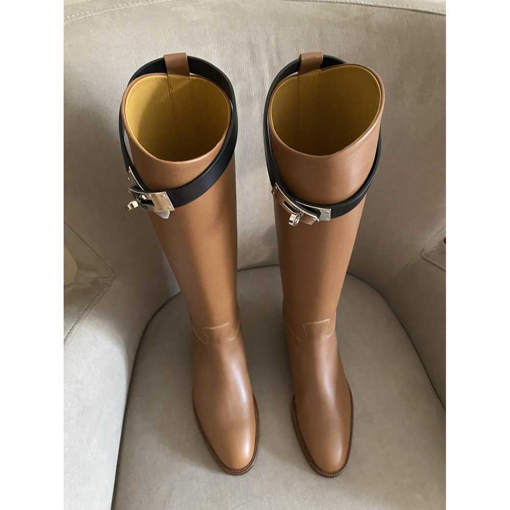 Hermès Jumping leather riding boots - image 2