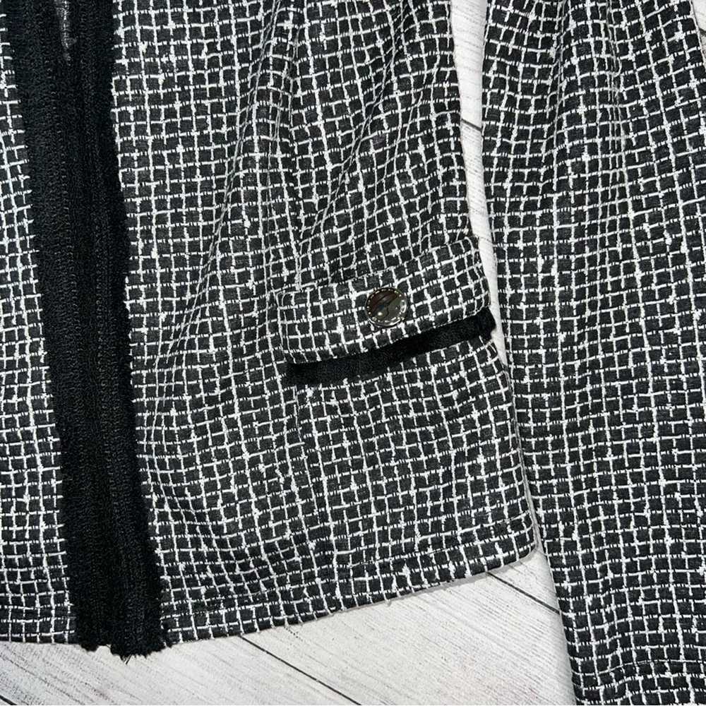 Dorothy Perkins Black White Check Lightweight Ope… - image 5