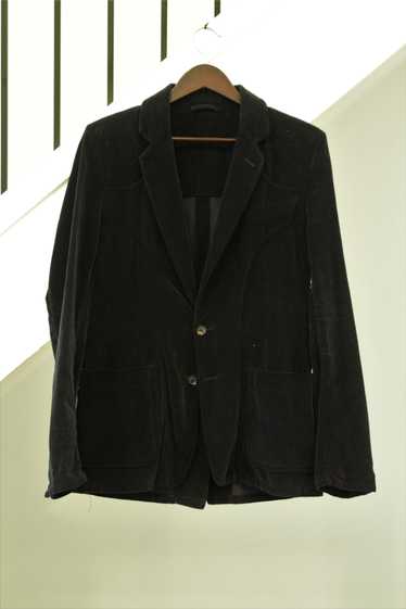 Maison Margiela 2008 Midnight Blue Velour Blazer