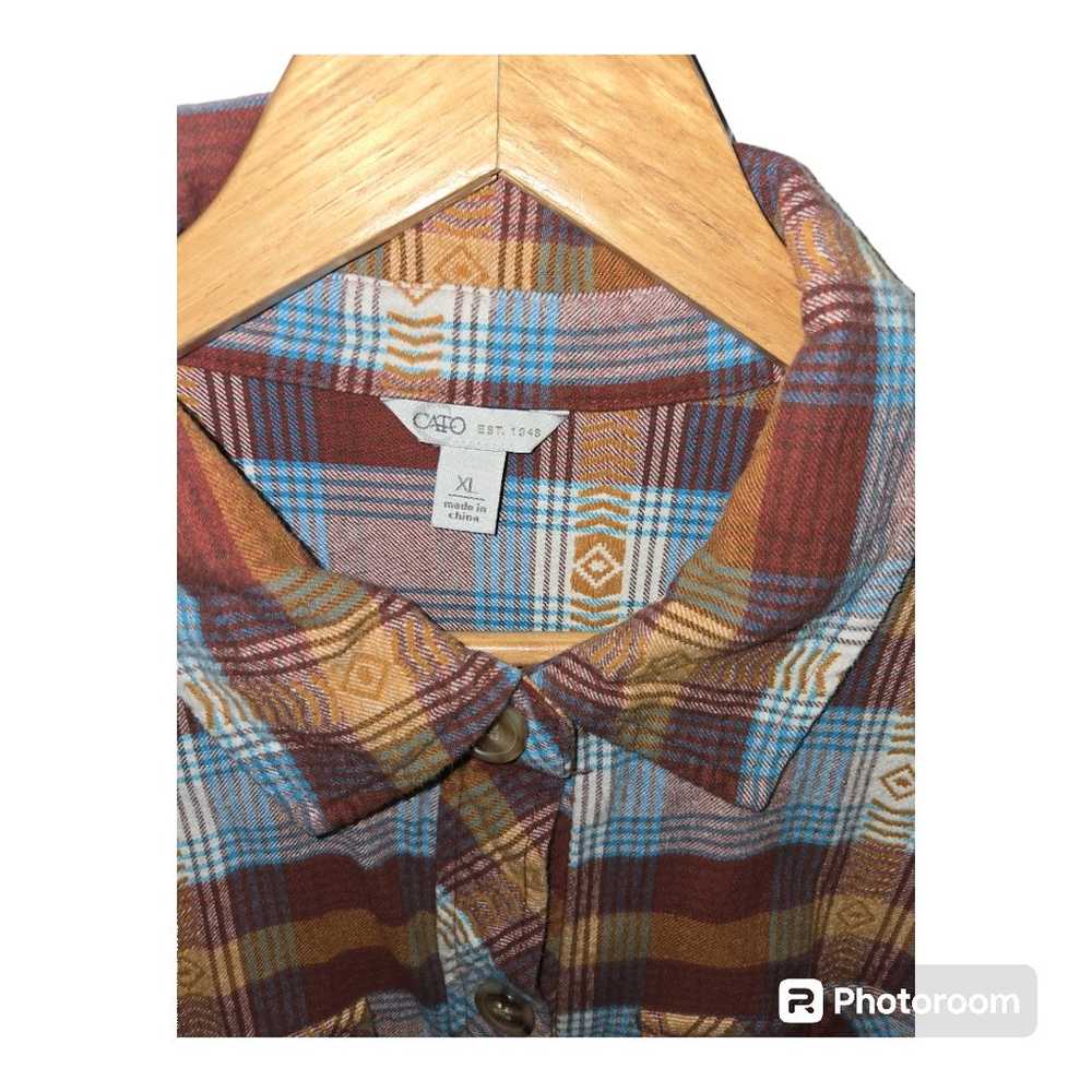 Cato EST. 1946 FLANNEL AZTEC SIZE XL - image 5