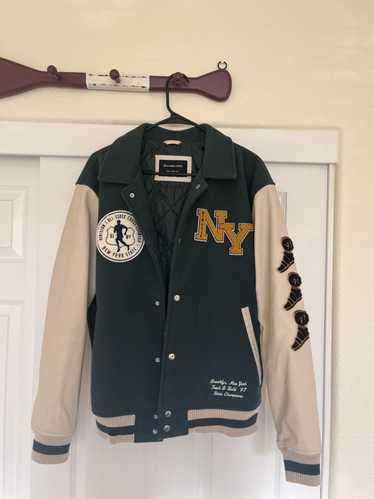 Abercrombie & Fitch Graphic Varsity Bomber Jacket 