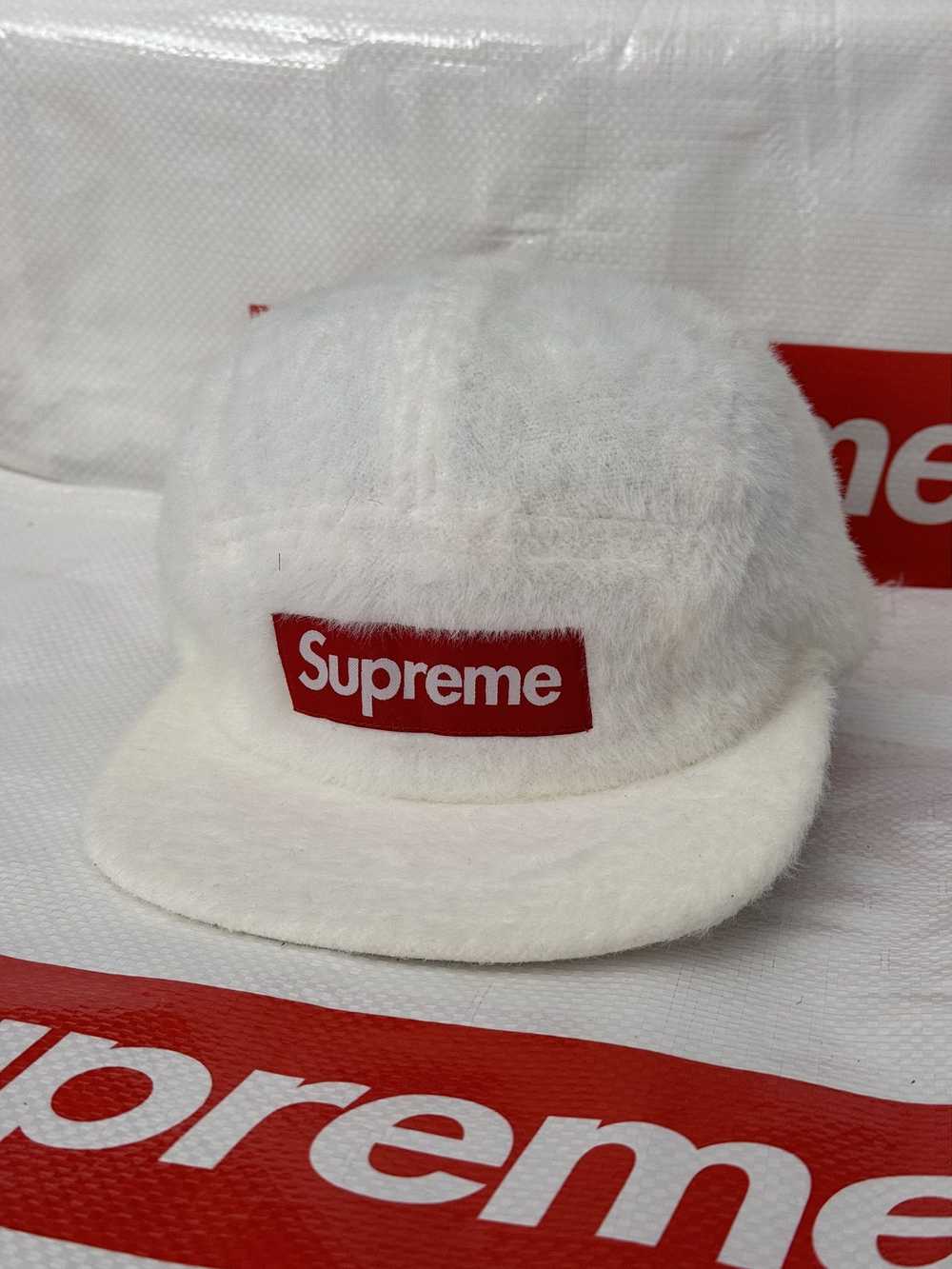 Supreme Supreme Faux Fur Camp Cap White fw 19 - image 1