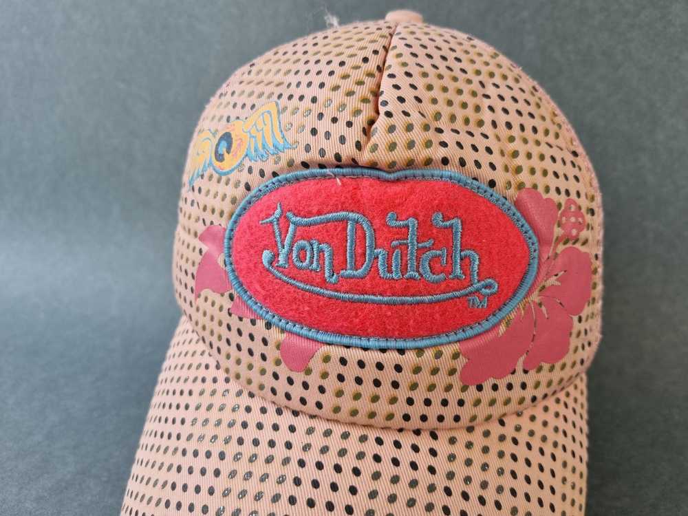 Von Dutch Rare Von Dutch Pink Cap Trucker Snap ba… - image 3