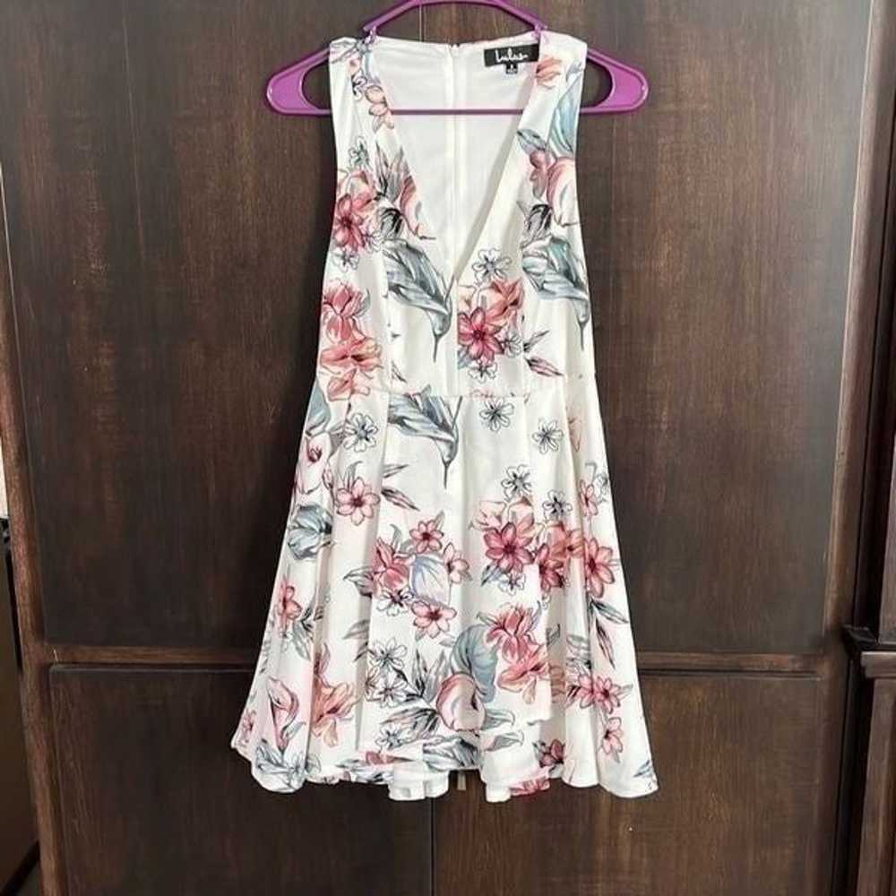 Lulus Floral Sleeveless Fit And Flare Dress Size … - image 2