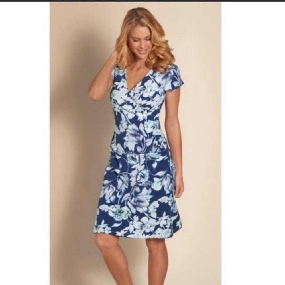 Soft Surroundings Shapely Anywhere Dress Faux Wra… - image 2