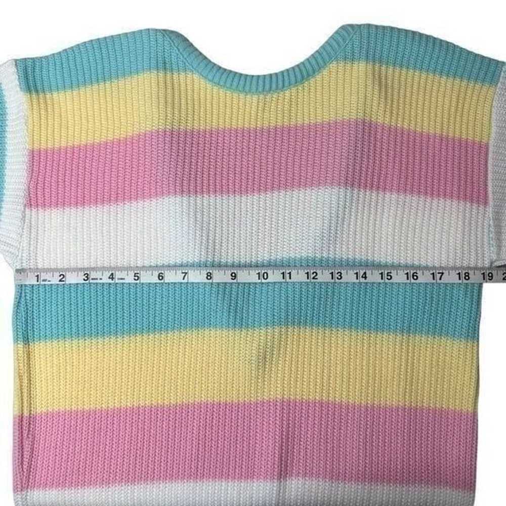 ANNIE ROSE Pastel Striped Miki Sweater Dress Size… - image 10