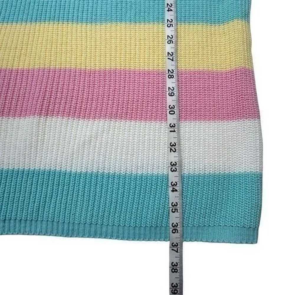 ANNIE ROSE Pastel Striped Miki Sweater Dress Size… - image 12