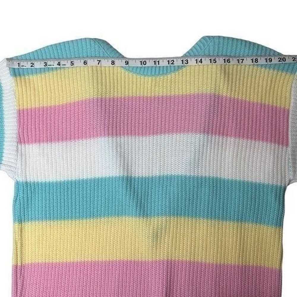 ANNIE ROSE Pastel Striped Miki Sweater Dress Size… - image 9