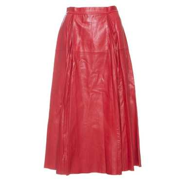 Gucci Leather mid-length skirt