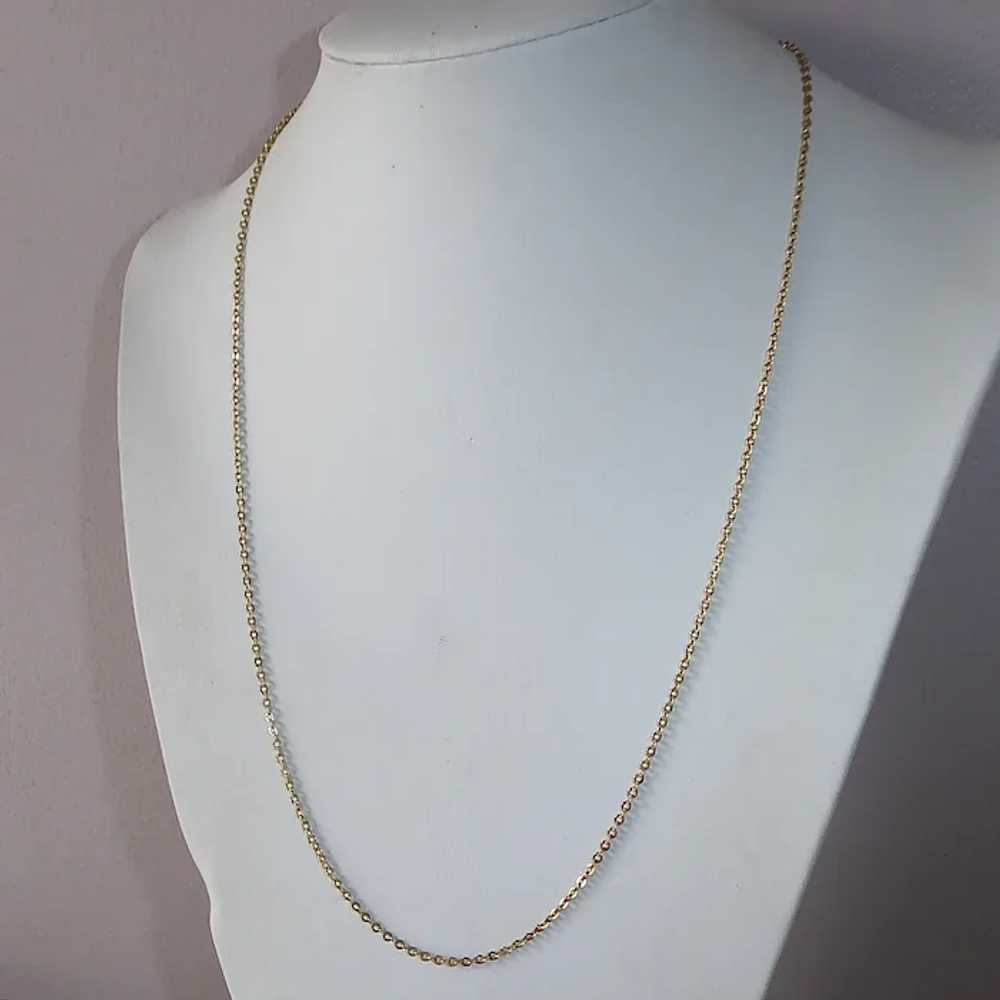 14k Fine Quality Oval Link 24.5" Gold Chain - image 10