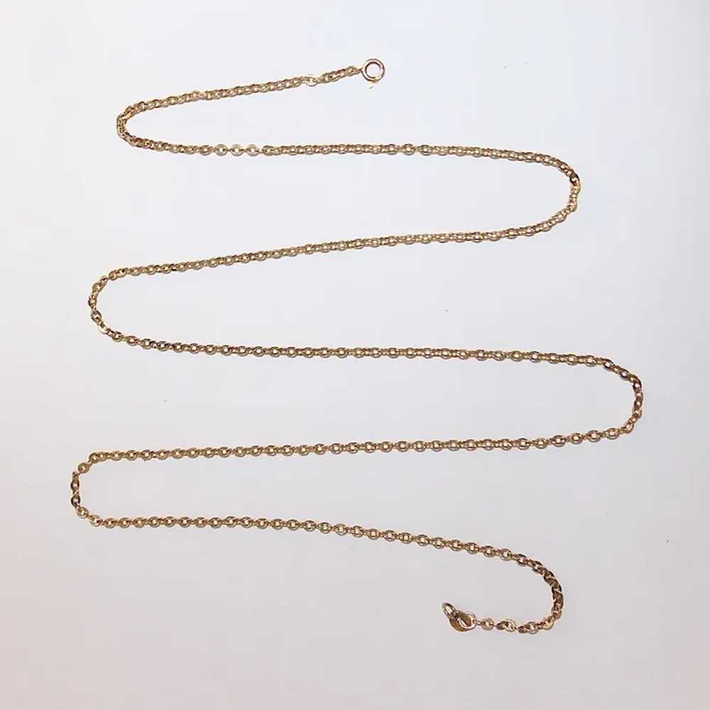 14k Fine Quality Oval Link 24.5" Gold Chain - image 11