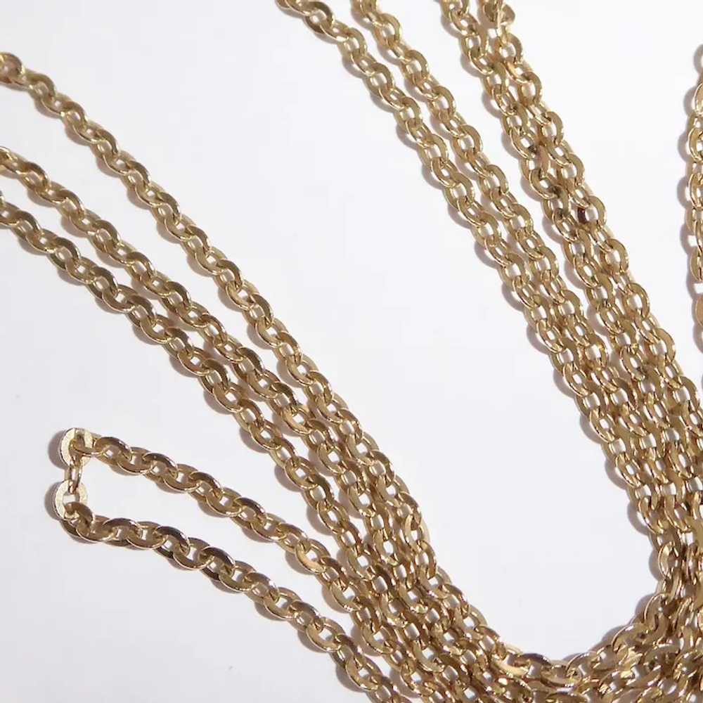 14k Fine Quality Oval Link 24.5" Gold Chain - image 5