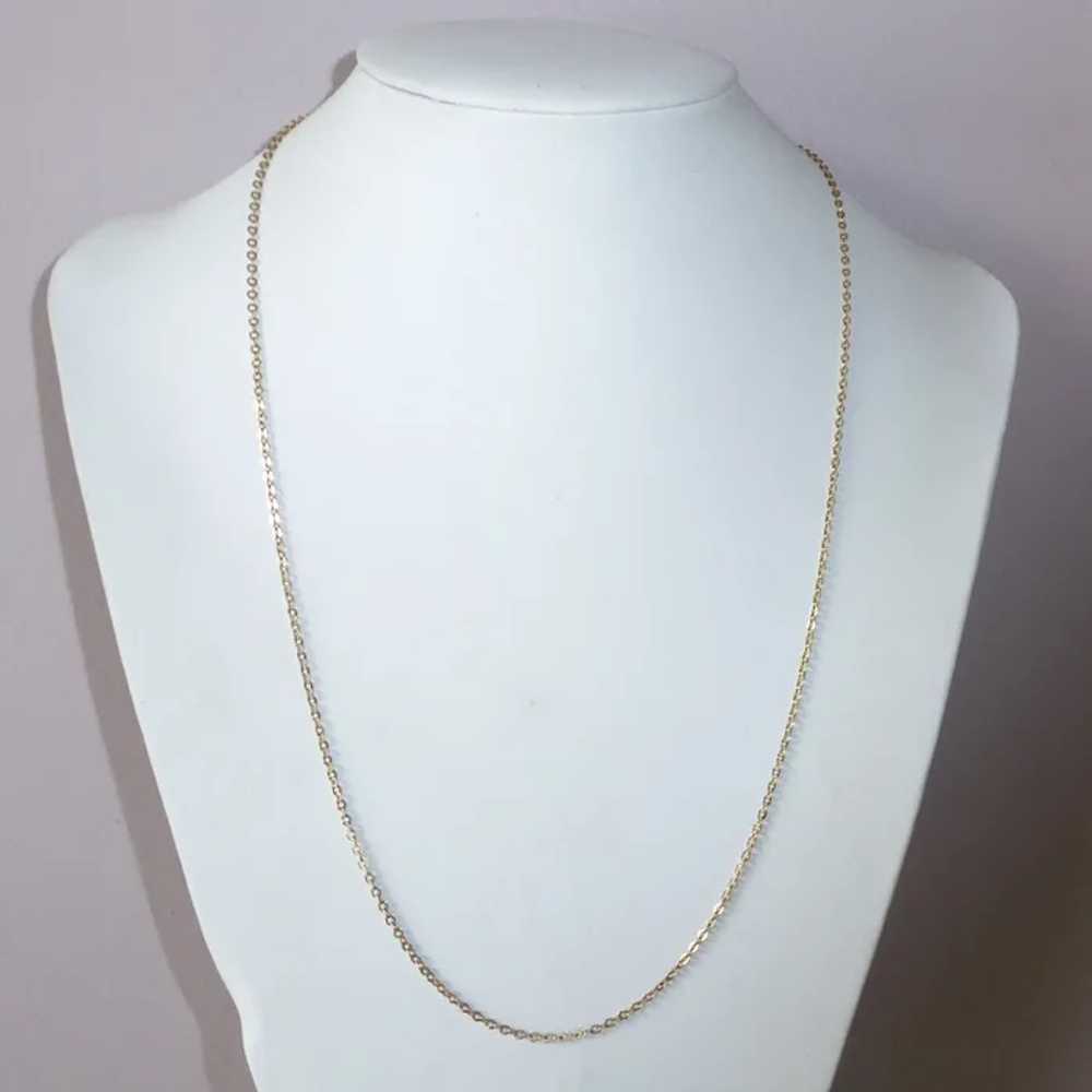 14k Fine Quality Oval Link 24.5" Gold Chain - image 6