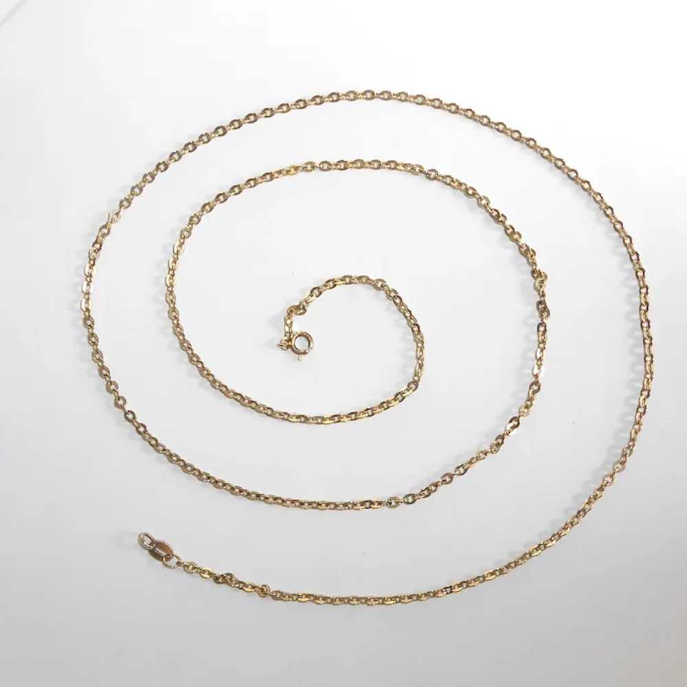 14k Fine Quality Oval Link 24.5" Gold Chain - image 7