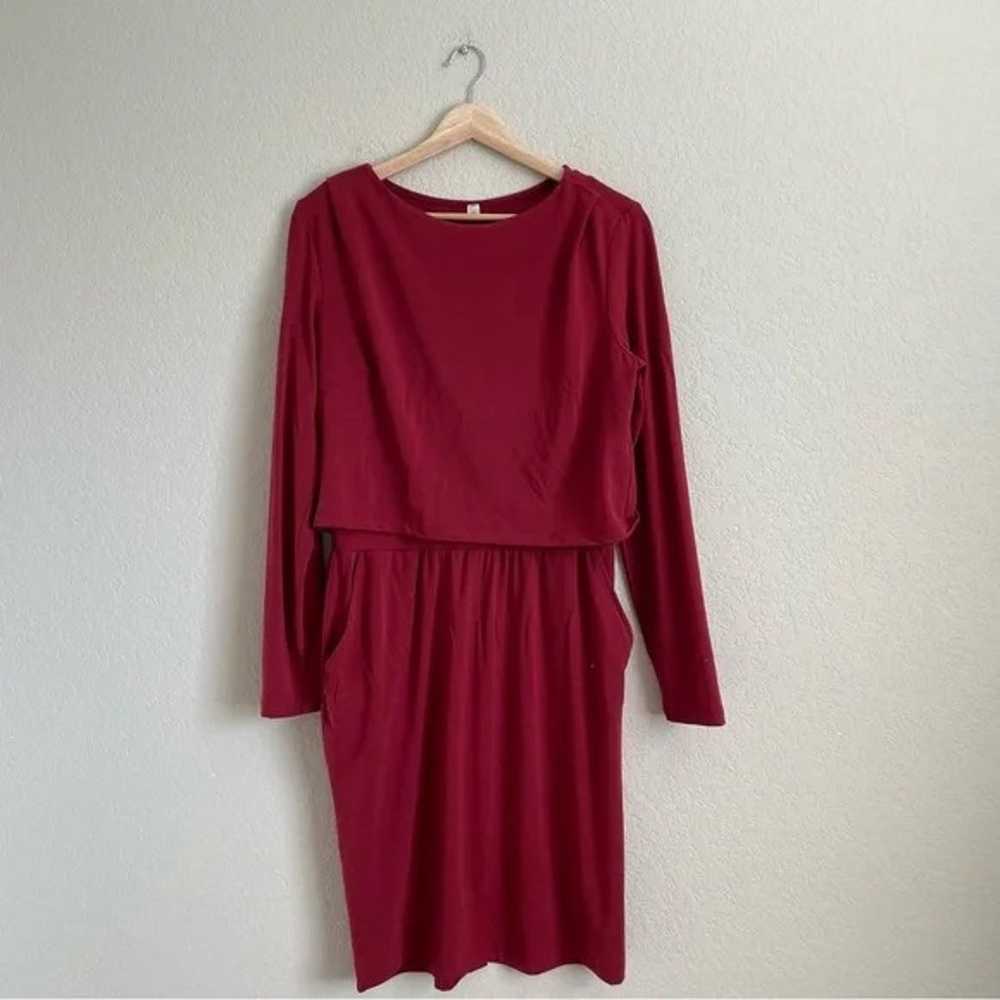 Betabrand Dress Womens Medium Red Dress and Overs… - image 1