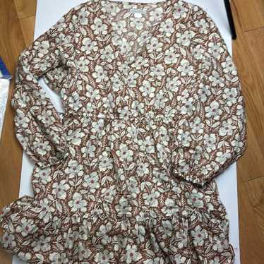 Outerknown Lulu floral dress sz M euc - image 1