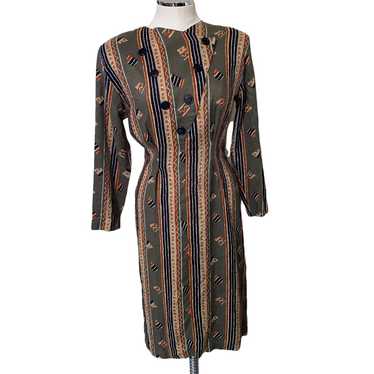 Vintage Niya Collection Tribal Aztec Print Dress … - image 1