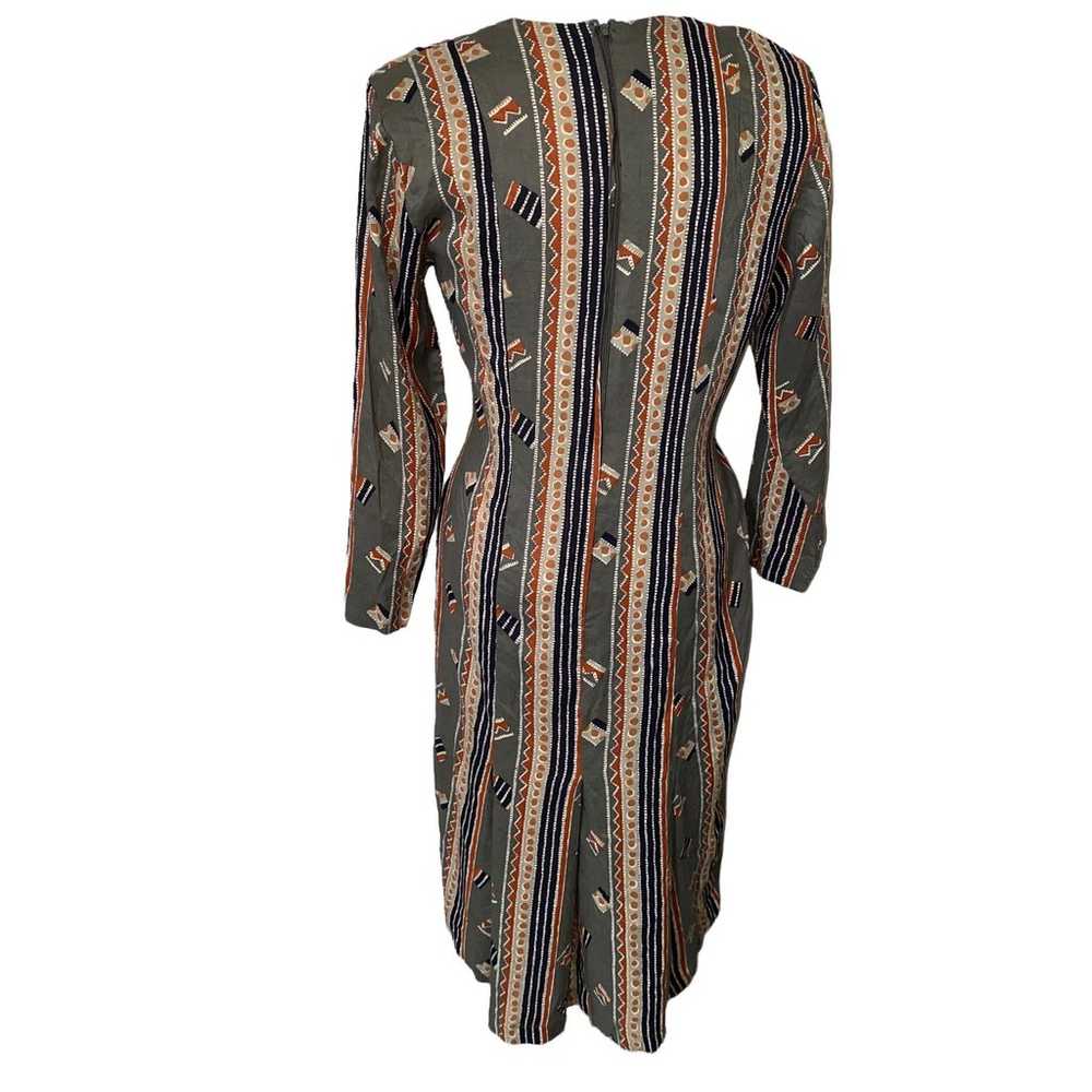 Vintage Niya Collection Tribal Aztec Print Dress … - image 4