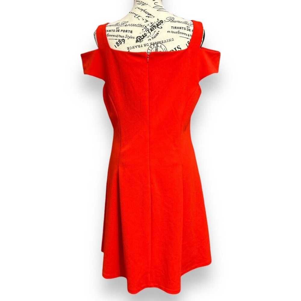 Vince Camuto Red Cold Shoulder A-Line Dress Size … - image 4