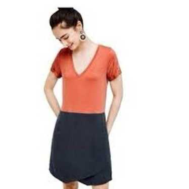 Dolan Anthropologie short Sleeve color block shif… - image 1