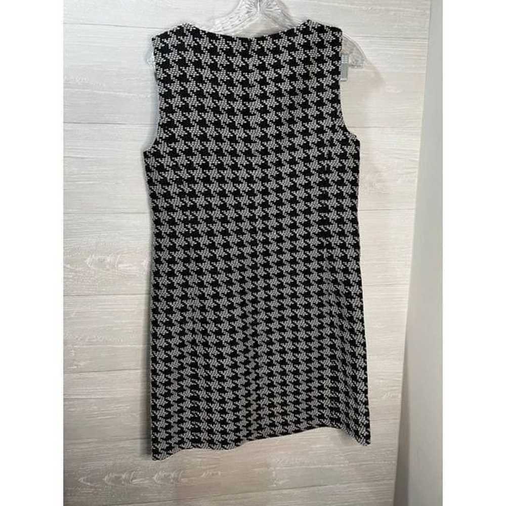 Hallhuber Womens Sleeveless Houndstooth Shift Dre… - image 6