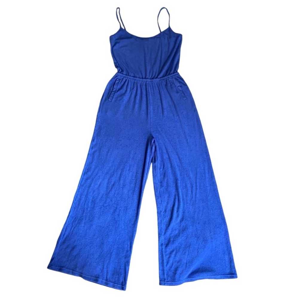 Aerie offline women’s Terry Wide Leg Jumpsuit Roy… - image 8