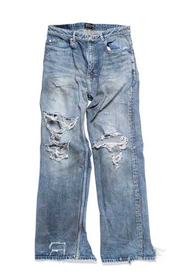 Balenciaga Balenciaga Distressed Flared Jeans