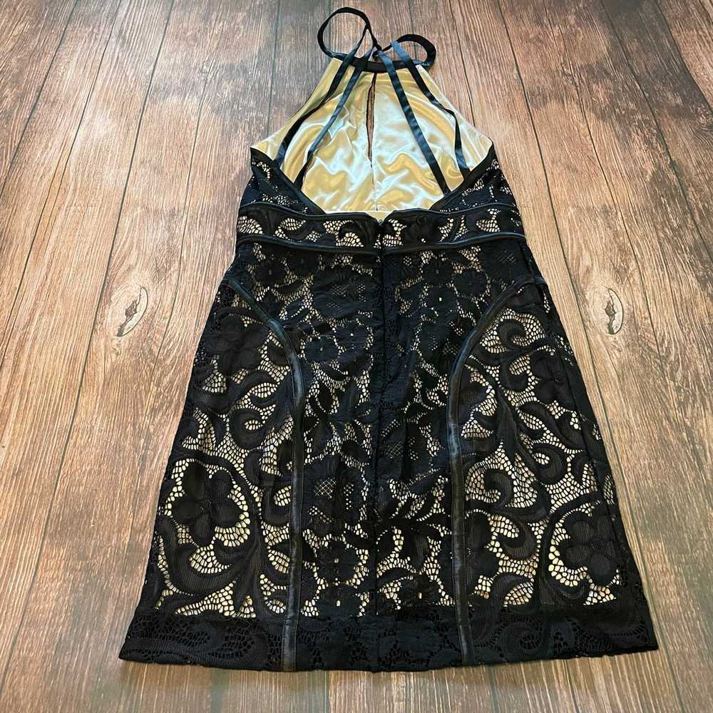 Bebe Lace Halter Dress Size S - image 5