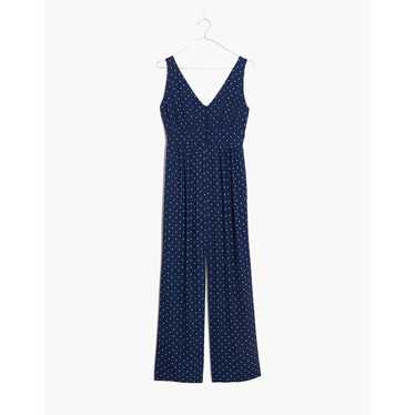 Madewell Blue Polka Dot Jumpsuit