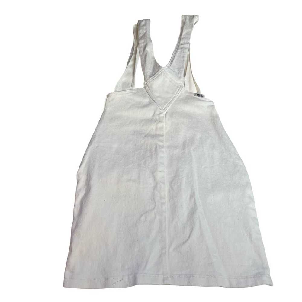 JORDACHE Vintage White 9/10 Overall Dress Denim J… - image 2