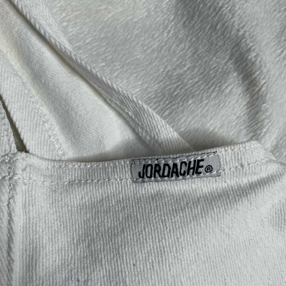 JORDACHE Vintage White 9/10 Overall Dress Denim J… - image 3