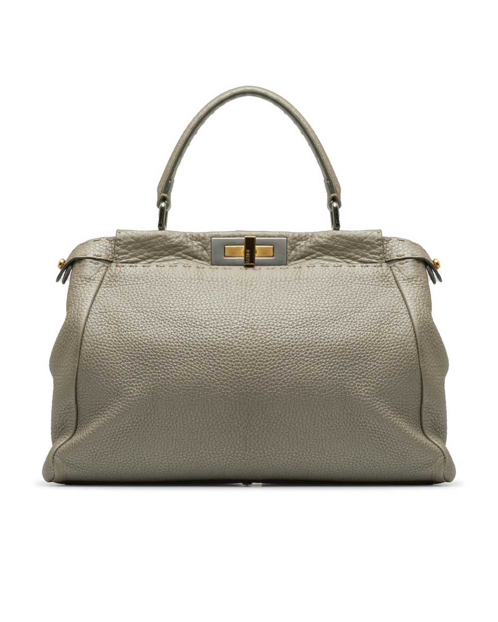 Pre Loved Fendi  Peekaboo Leather Satchel Handbag… - image 1