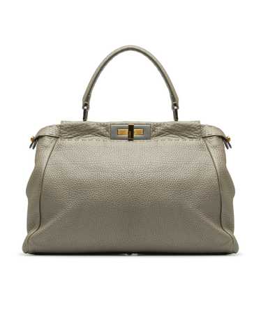 Pre Loved Fendi  Peekaboo Leather Satchel Handbag… - image 1