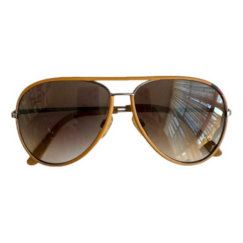 Autre Marque Leather sunglasses - image 1