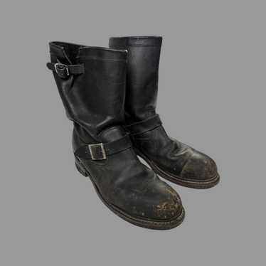 Vintage Vintage 1970s black leather harness boots - image 1