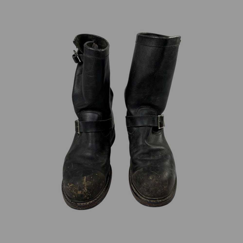 Vintage Vintage 1970s black leather harness boots - image 3