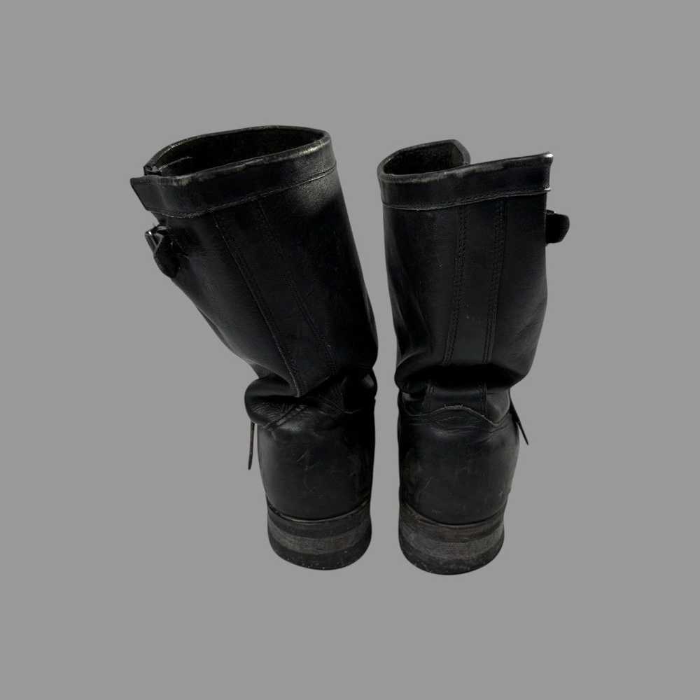 Vintage Vintage 1970s black leather harness boots - image 4