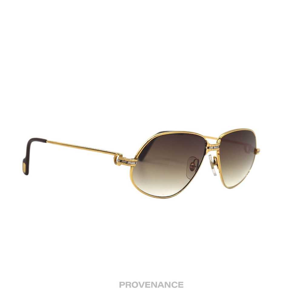 Cartier 🔴 Cartier Panthere MM Sunglasses - Gold … - image 3