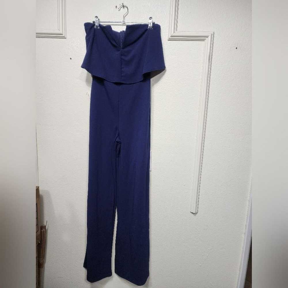 Lulus Power of Love Navy Blue Strapless Jumpsuit … - image 6