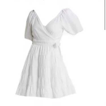 Lilly Pulitzer Iralee white linen tiered dress