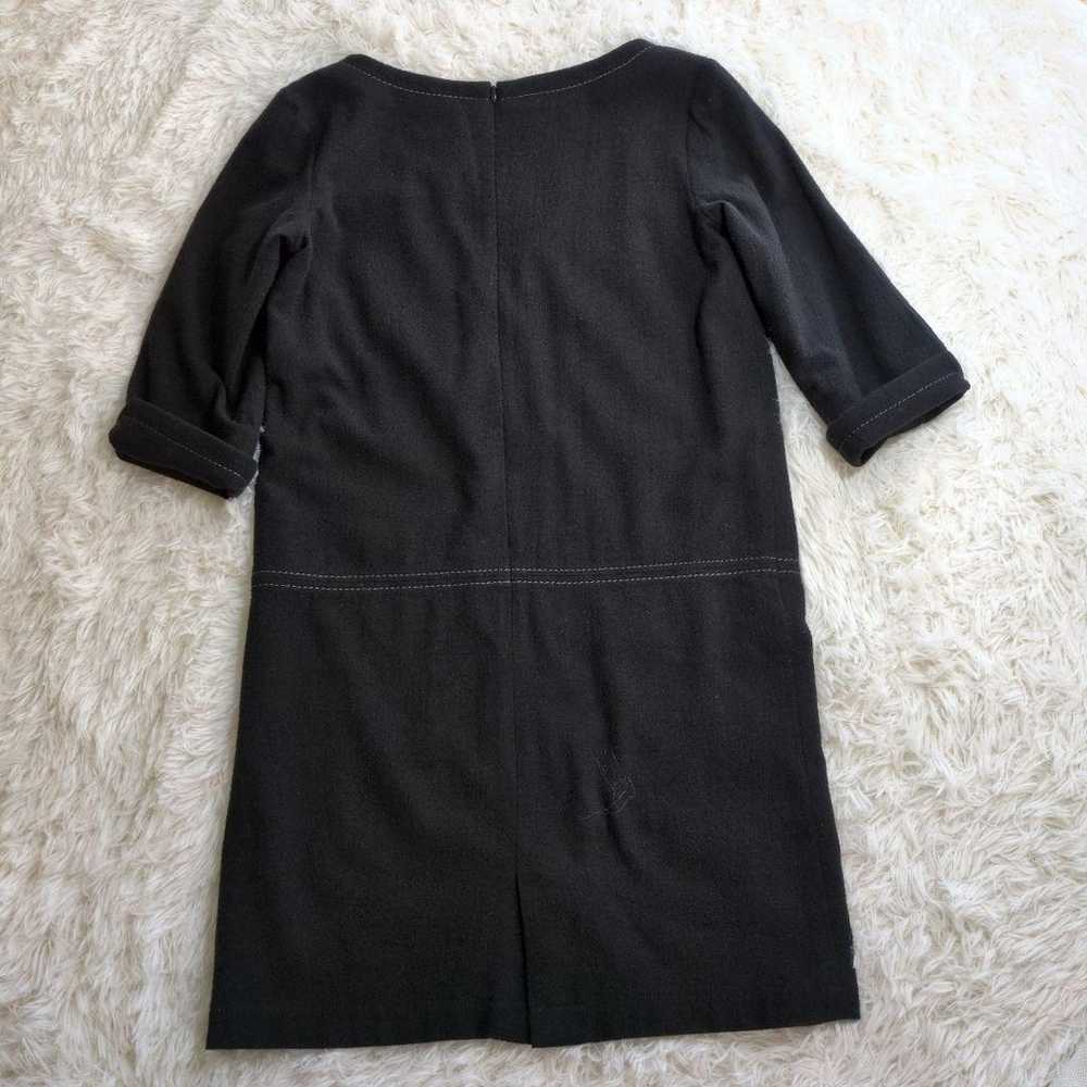 23 District Black Knit Three-Quarter Sleeve Dress - image 6